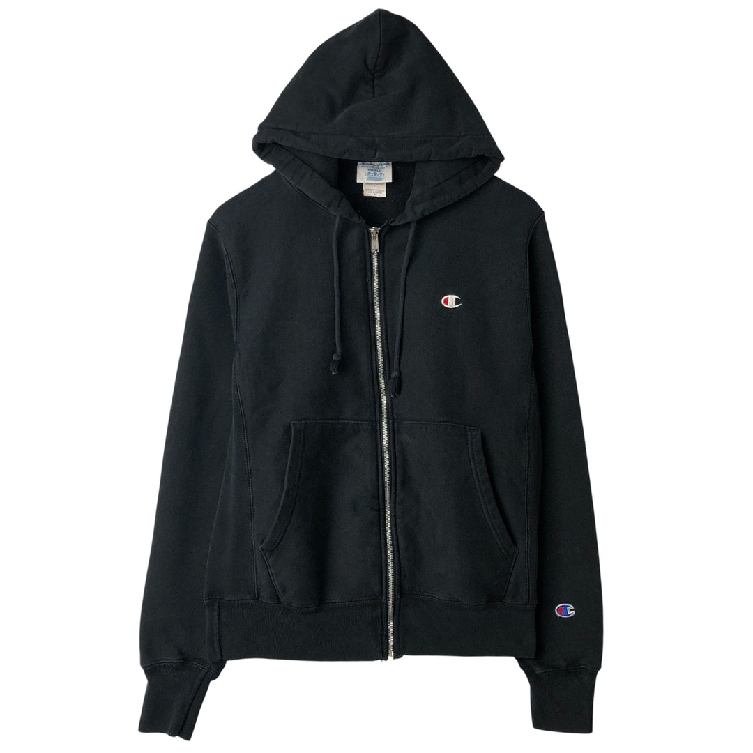 Champion REVERSE WEAVE Reverse Weave Sweat Full Zip Hoodie Men's S cotton black type Vintage Second Hand