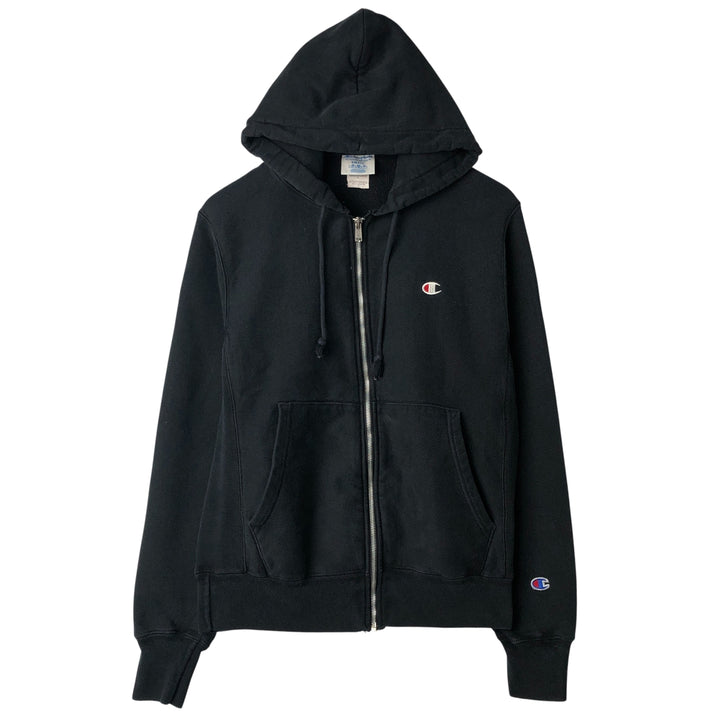 Champion REVERSE WEAVE Reverse Weave Sweat Full Zip Hoodie Men's S cotton black type Vintage Second Hand