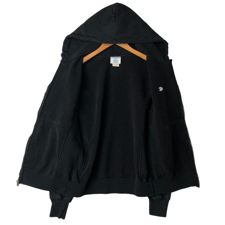 Champion REVERSE WEAVE Reverse Weave Sweat Full Zip Hoodie Men's S cotton black type Vintage Second Hand