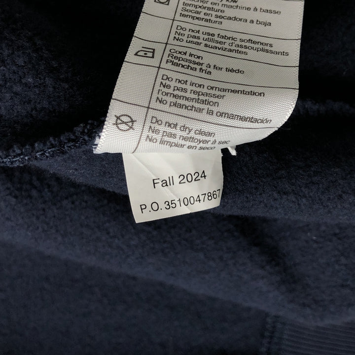 Carhartt Loose Fit Sweat Full Zip Hoodie, Men's L size cotton navy blue type Vintage Second Hand