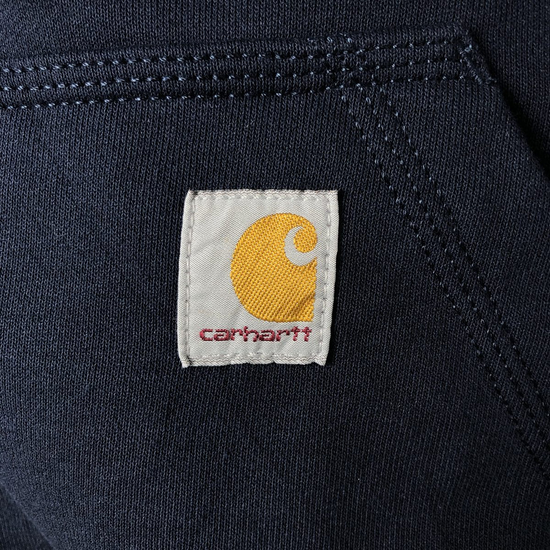 Carhartt Loose Fit Sweat Full Zip Hoodie, Men's L size cotton navy blue type Vintage Second Hand