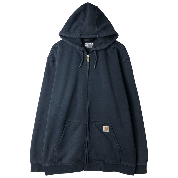 Carhartt Loose Fit Sweat Full Zip Hoodie, Men's XL cotton navy blue type Vintage Second Hand