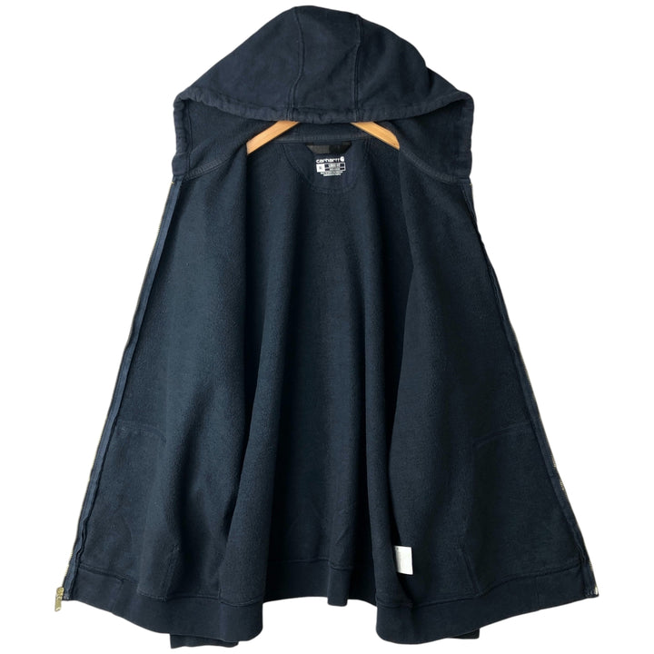Carhartt Loose Fit Sweat Full Zip Hoodie, Men's XL cotton navy blue type Vintage Second Hand