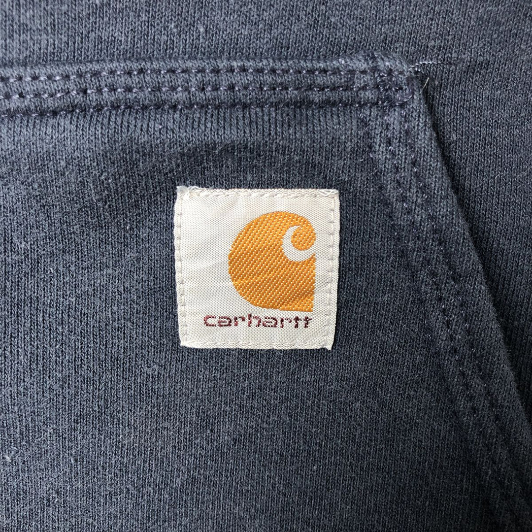 Carhartt Loose Fit Sweat Full Zip Hoodie, Men's XL cotton navy blue type Vintage Second Hand