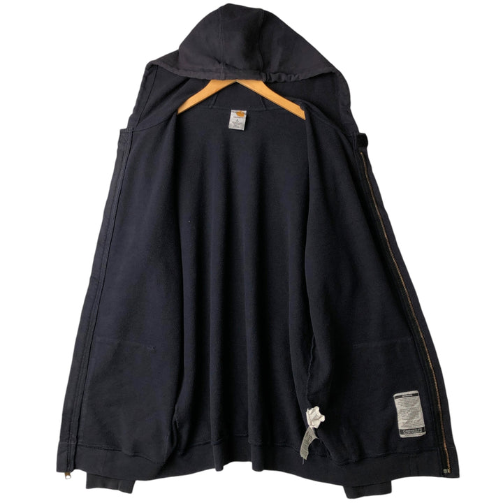 Carhartt FR Series Full-Zip Hoodie, Men's Size L cotton navy blue type Vintage Second Hand