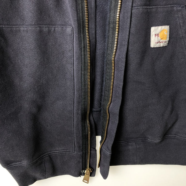 Carhartt FR Series Full-Zip Hoodie, Men's Size L cotton navy blue type Vintage Second Hand