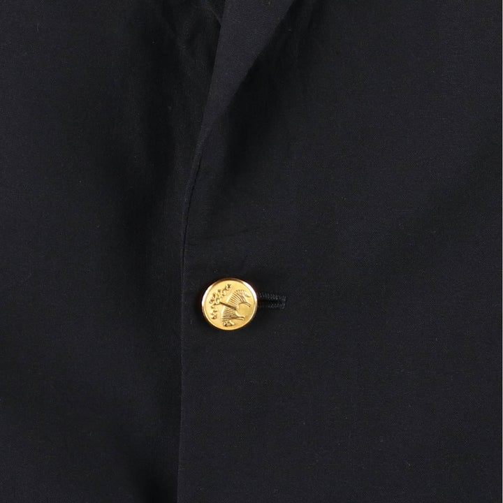 Brooks Brothers navy blazer, tailored jacket, made in Canada, men's size L equivalent. wool navy blue type Vintage Second Hand
