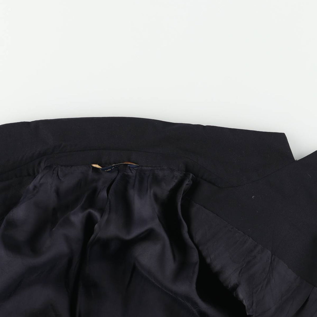 Brooks Brothers navy blazer, tailored jacket, made in Canada, men's size L equivalent. wool navy blue type Vintage Second Hand