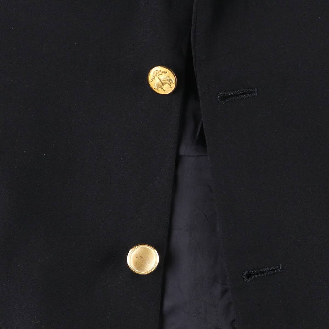 Brooks Brothers navy blazer, tailored jacket, made in Canada, men's size L equivalent. wool navy blue type Vintage Second Hand