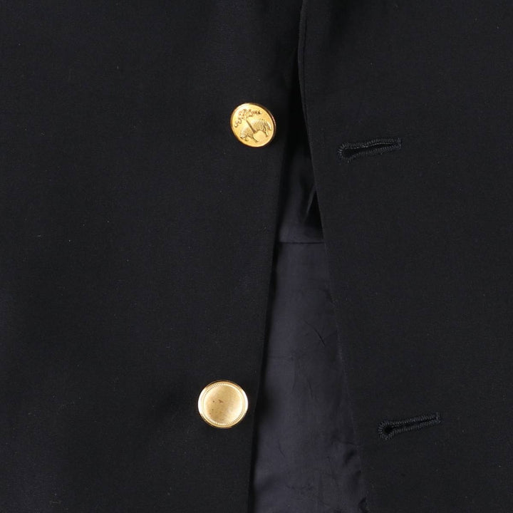 Brooks Brothers navy blazer, tailored jacket, made in Canada, men's size L equivalent. wool navy blue type Vintage Second Hand