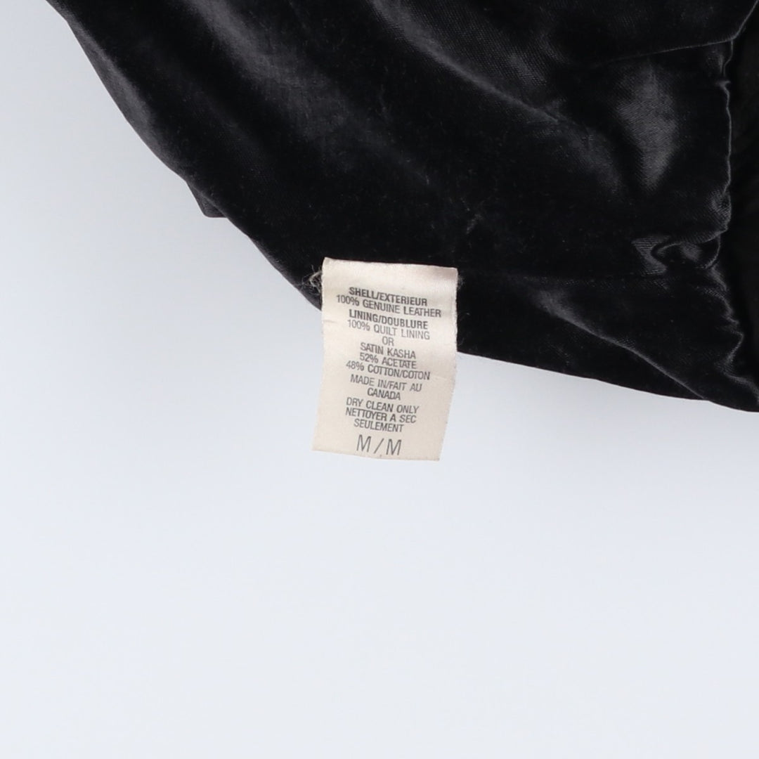 90'S Sharp Fashions Leather Blouson, Made in Canada, Men's Size Medium, Vintage genuine leather brown type Vintage Second Hand