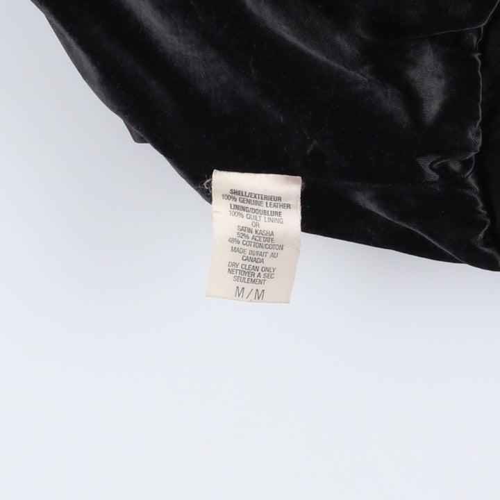 90'S Sharp Fashions Leather Blouson, Made in Canada, Men's Size Medium, Vintage genuine leather brown type Vintage Second Hand