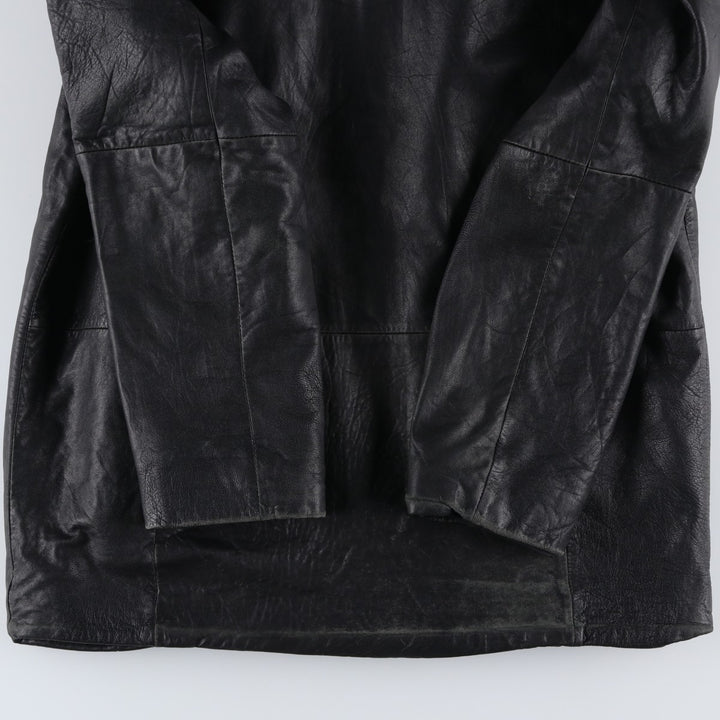 Wilsons Leather Pelle Studio Men's Padded Leather Jacket, Size M genuine leather black type Vintage Second Hand