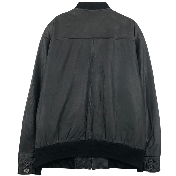 Rover & Lakes Leather Blouson, Men's Size L genuine leather black type Vintage Second Hand
