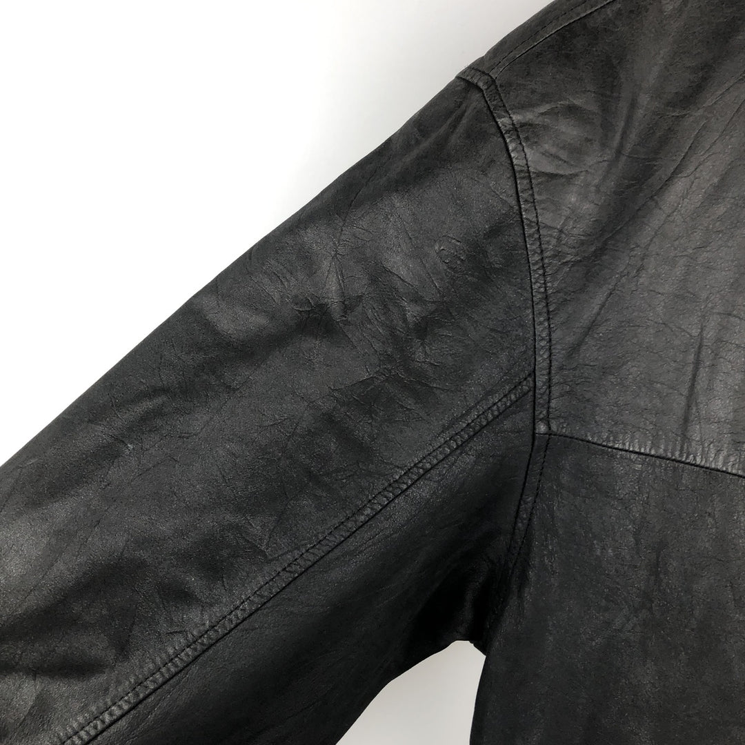 Rover & Lakes Leather Blouson, Men's Size L genuine leather black type Vintage Second Hand