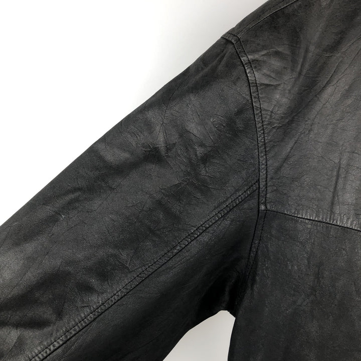 Rover & Lakes Leather Blouson, Men's Size L genuine leather black type Vintage Second Hand