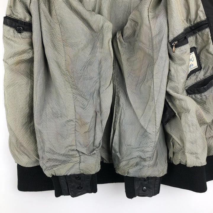 Rover & Lakes Leather Blouson, Men's Size L genuine leather black type Vintage Second Hand