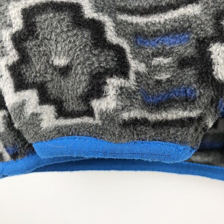 Patagonia Synchilla Snap-T 25450FA12, all-over print, half-snap fleece pullover, men's size S polyester gray type Vintage Second Hand