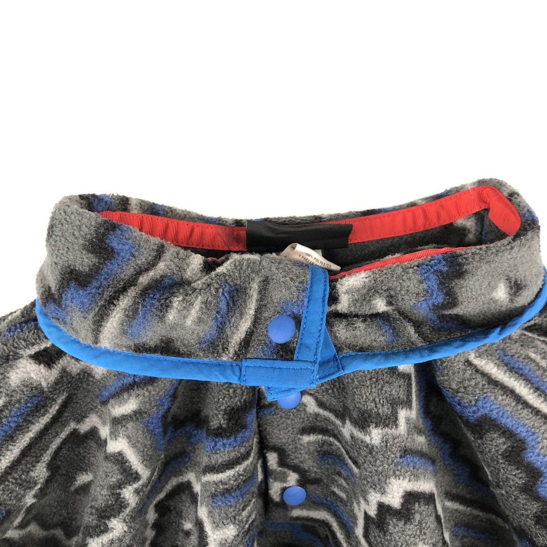 Patagonia Synchilla Snap-T 25450FA12, all-over print, half-snap fleece pullover, men's size S polyester gray type Vintage Second Hand