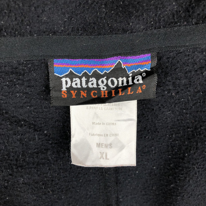 2000'S Patagonia Micro Synchilla Fleece Jacket 26512F7 Men's XL polyester black type Vintage Second Hand