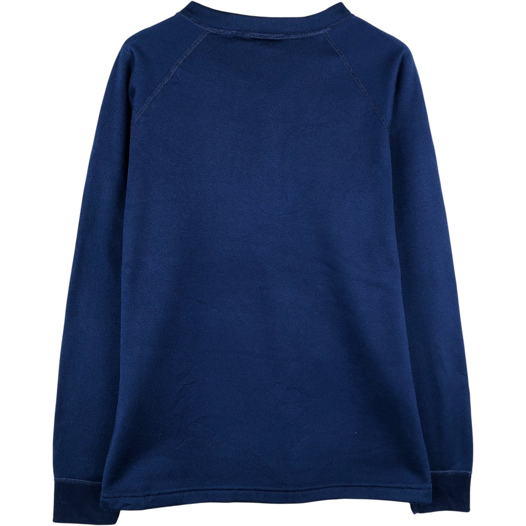 2000'S Patagonia Capilene 42261F8 Henley Fleece Sweatshirt, Made in USA, Men's Size L polyester navy blue type Vintage Second Hand