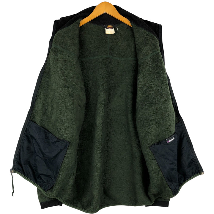 90'S REI Vintage Fleece Jacket, Men's XL unclear Khaki type Vintage Second Hand