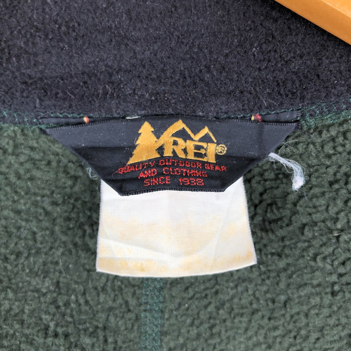 90'S REI Vintage Fleece Jacket, Men's XL unclear Khaki type Vintage Second Hand