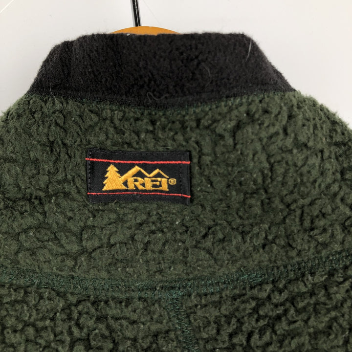 90'S REI Vintage Fleece Jacket, Men's XL unclear Khaki type Vintage Second Hand