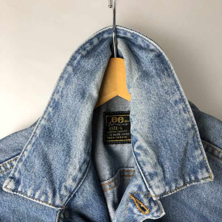 Lee denim jacket, men's size L unclear blue type Vintage Second Hand