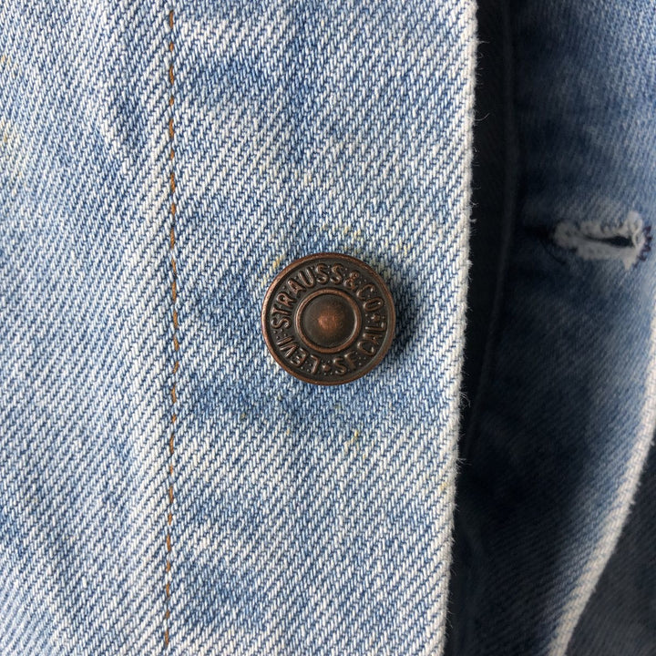 Levi's Euro Model Denim Jacket, Made in France, Men's Size L unclear blue type Vintage Second Hand