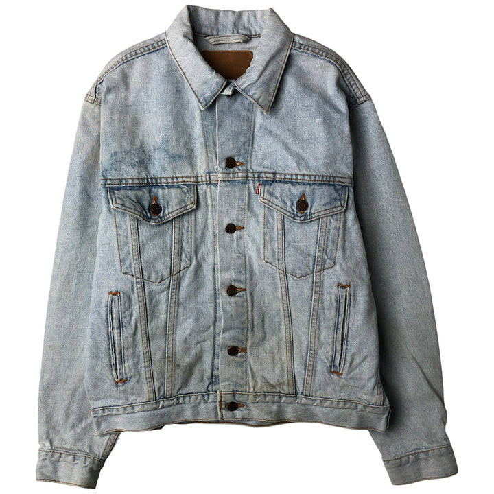 90'S Levi's 70507-0313 Denim Jacket, Men's Medium, Vintage cotton blue type Vintage Second Hand