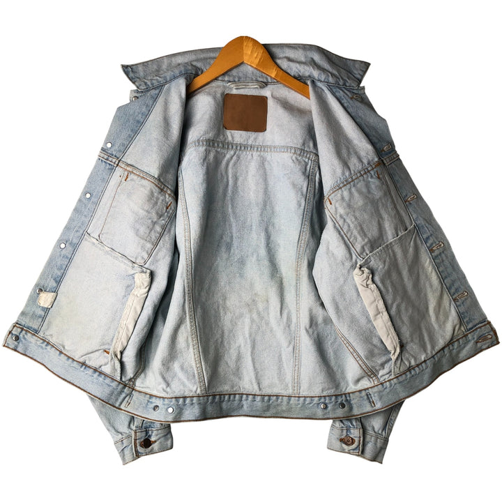 90'S Levi's 70507-0313 Denim Jacket, Men's Medium, Vintage cotton blue type Vintage Second Hand