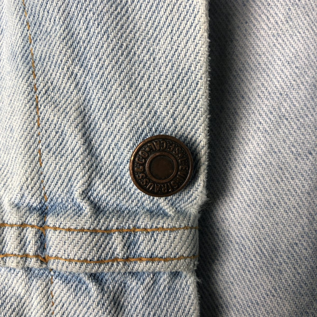 90'S Levi's 70507-0313 Denim Jacket, Men's Medium, Vintage cotton blue type Vintage Second Hand