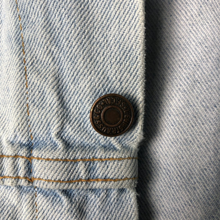 90'S Levi's 70507-0313 Denim Jacket, Men's Medium, Vintage cotton blue type Vintage Second Hand