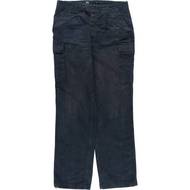 German Military Cargo Pants Sizes 14-38 cotton black type Vintage Second Hand