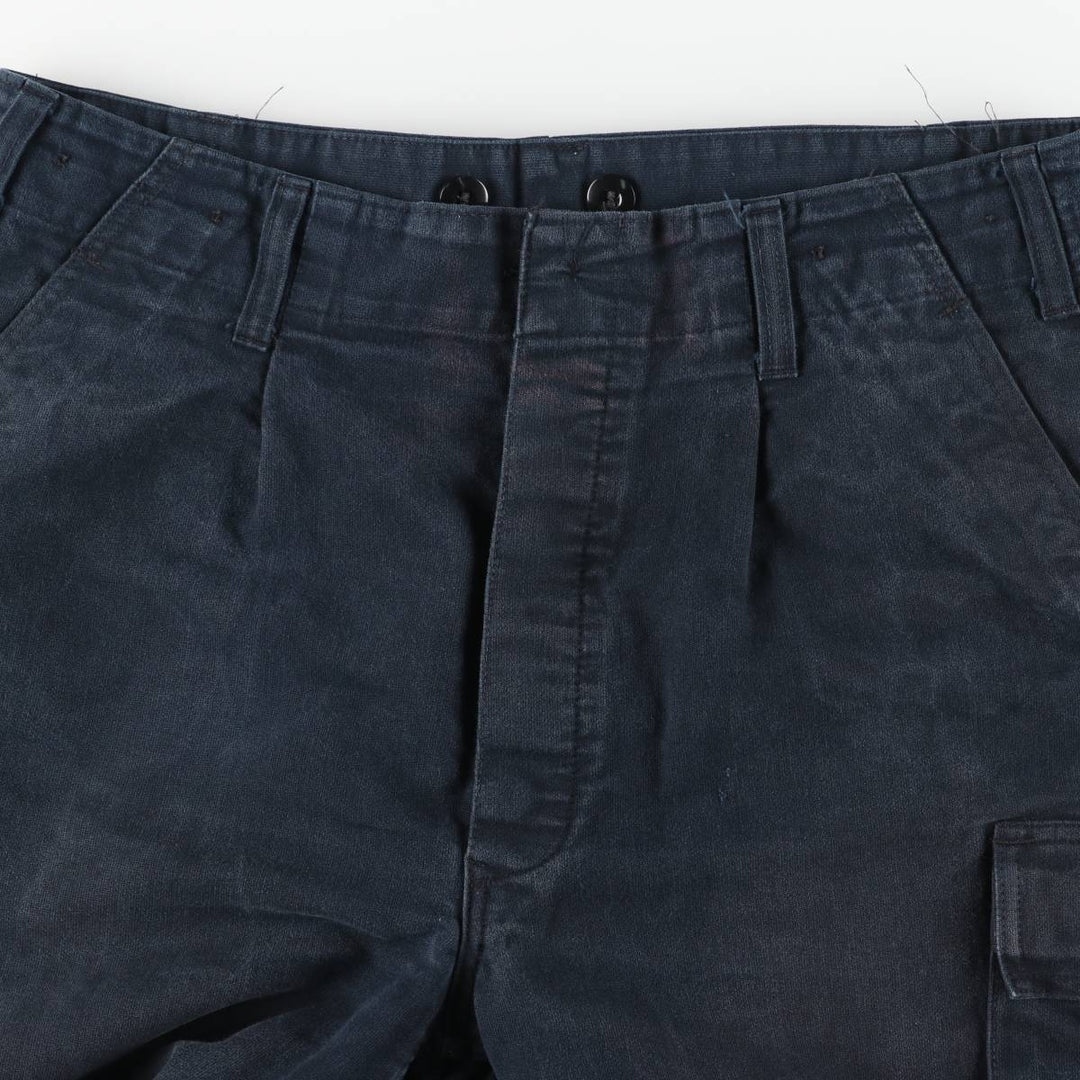 German Military Cargo Pants Sizes 14-38 cotton black type Vintage Second Hand