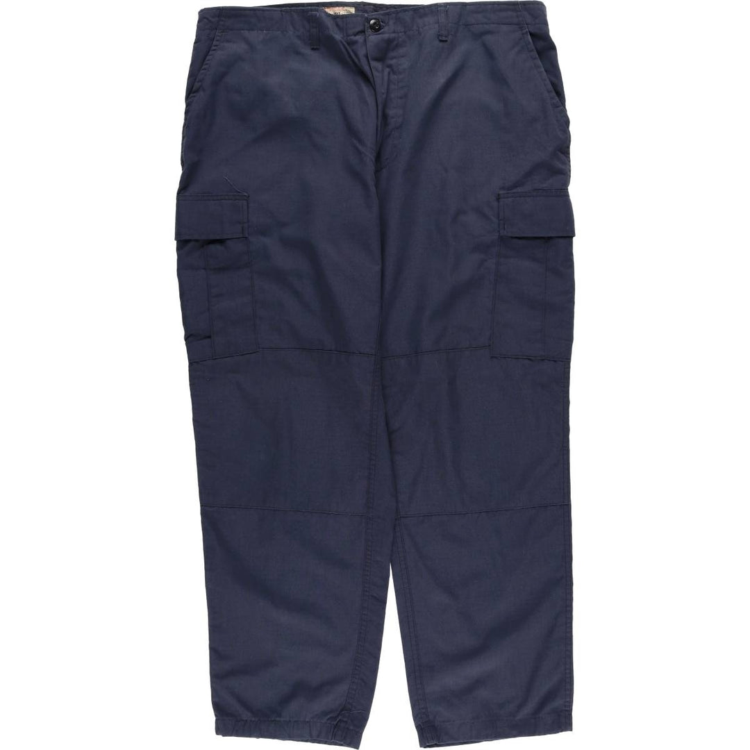 Civilian Combat Cloth Ripstop Military Cargo Pants, Made in USA, X-Large, Regular, Men's XL polyester navy blue type Vintage Second Hand