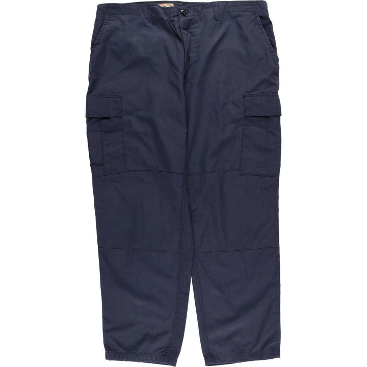 Civilian Combat Cloth Ripstop Military Cargo Pants, Made in USA, X-Large, Regular, Men's XL polyester navy blue type Vintage Second Hand