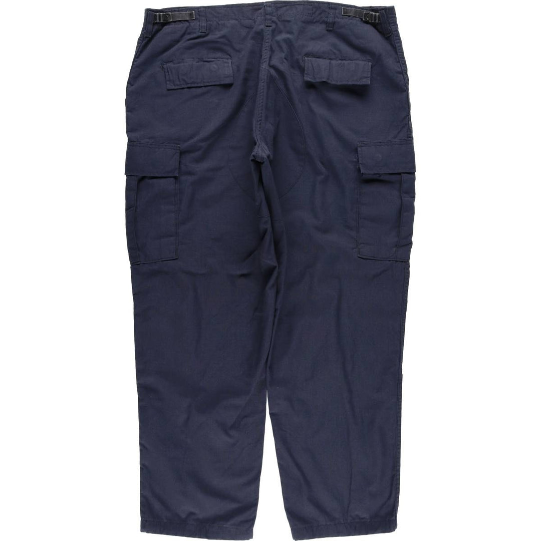 Civilian Combat Cloth Ripstop Military Cargo Pants, Made in USA, X-Large, Regular, Men's XL polyester navy blue type Vintage Second Hand