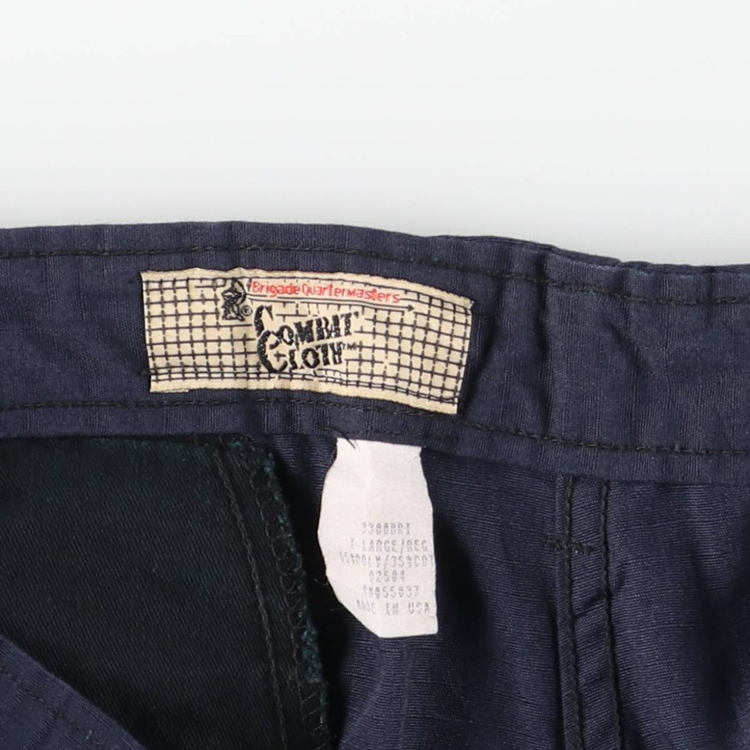 Civilian Combat Cloth Ripstop Military Cargo Pants, Made in USA, X-Large, Regular, Men's XL polyester navy blue type Vintage Second Hand