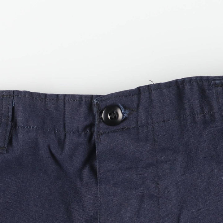 Civilian Combat Cloth Ripstop Military Cargo Pants, Made in USA, X-Large, Regular, Men's XL polyester navy blue type Vintage Second Hand