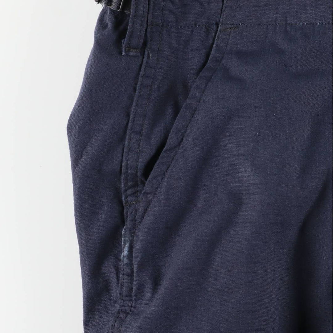 Civilian Combat Cloth Ripstop Military Cargo Pants, Made in USA, X-Large, Regular, Men's XL polyester navy blue type Vintage Second Hand