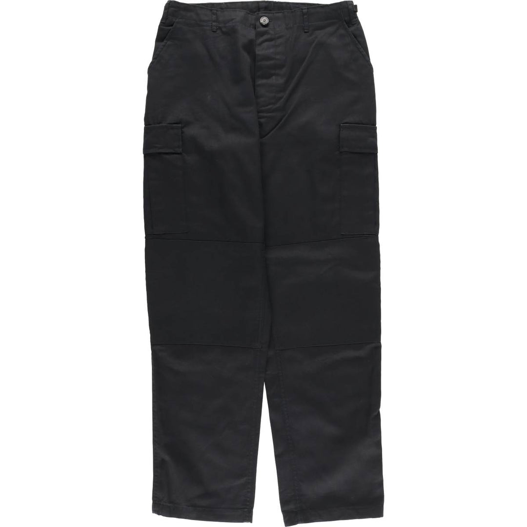 Civilian Military Cargo Pants Men's W34 equivalent cotton black type Vintage Second Hand