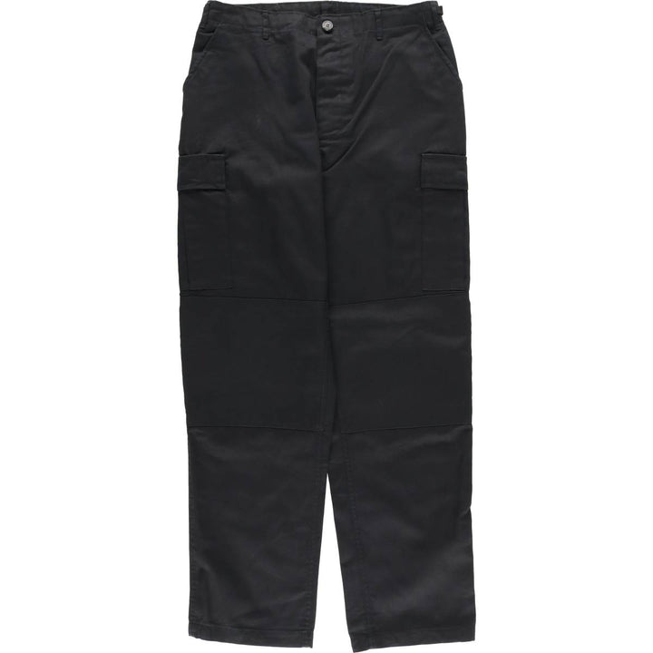Civilian Military Cargo Pants Men's W34 equivalent cotton black type Vintage Second Hand