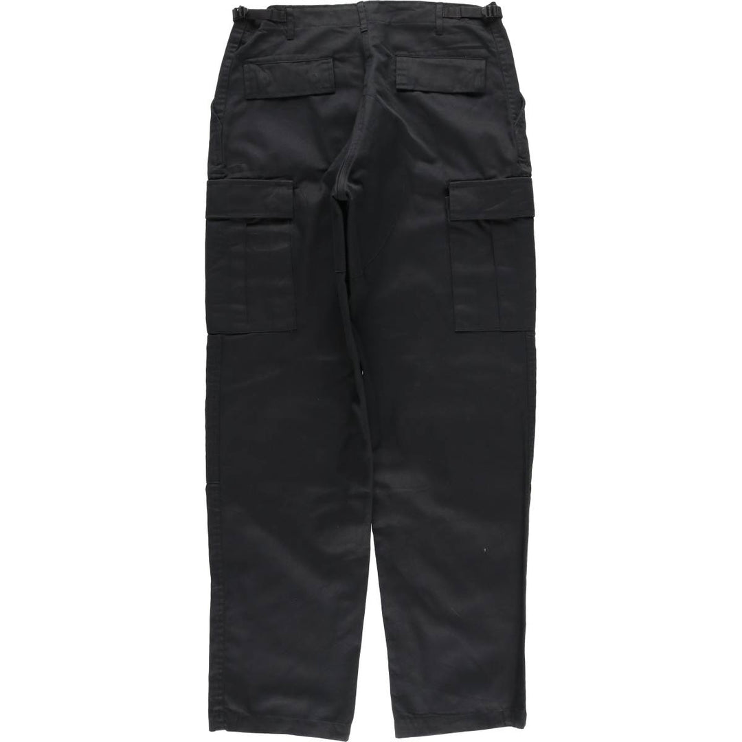 Civilian Military Cargo Pants Men's W34 equivalent cotton black type Vintage Second Hand