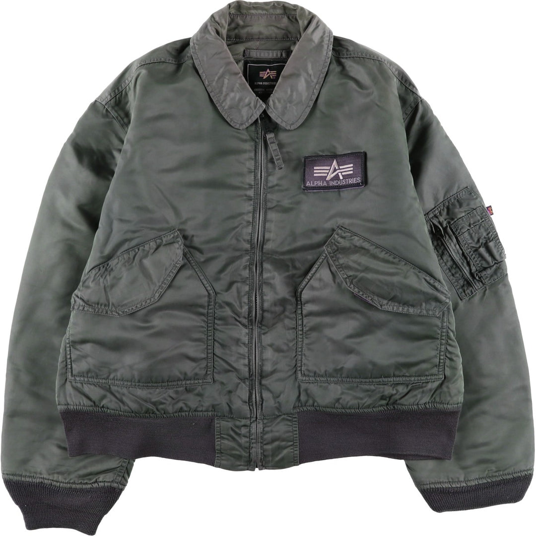 Civilian Alpha CWU-45 Nylon Khaki type Vintage Second Hand
