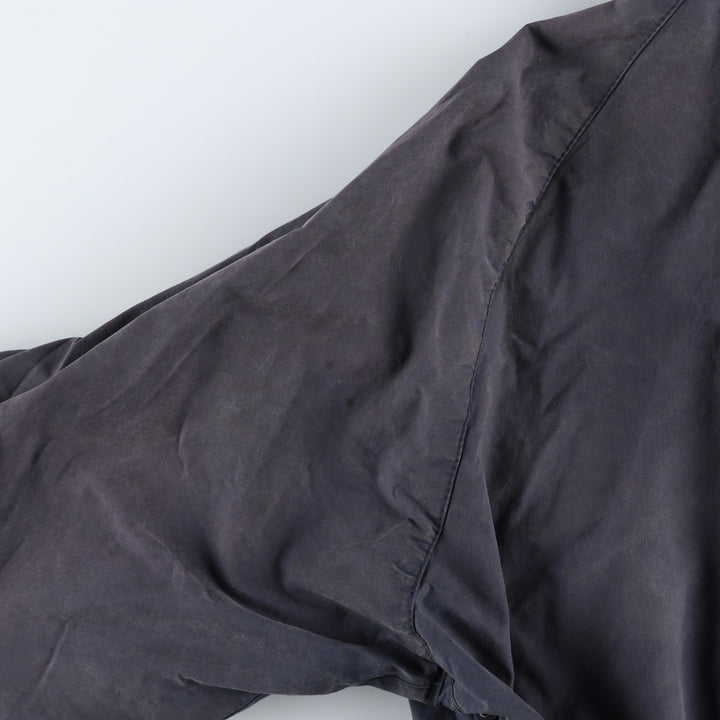 1990'S Barbour Bedale (formerly 3 Warrant) waxed cotton oiled jacket, Made in England, C50, Men's XXL cotton navy blue type Vintage Second Hand