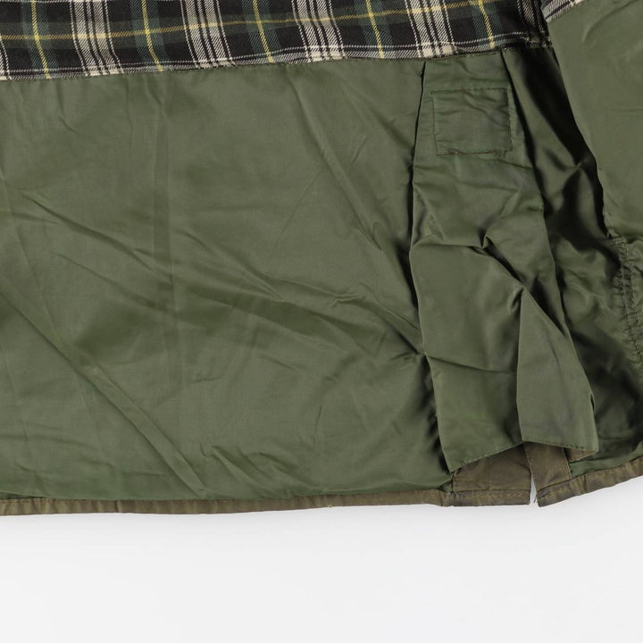 2000'S Barbour Bedale 3-Warrant Waxed Cotton Oiled Jacket, Made in England, Size C42 (Men's L equivalent) cotton Khaki type Vintage Second Hand