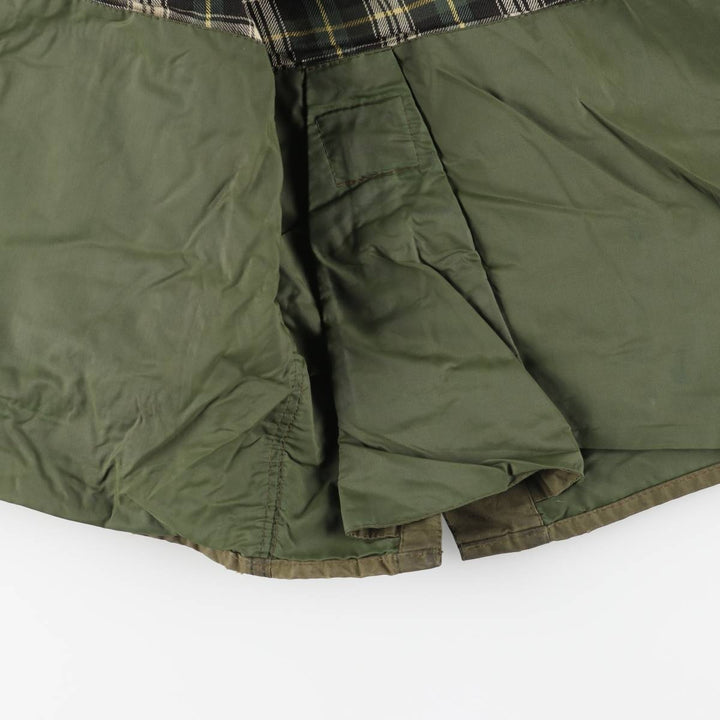 2000'S Barbour Bedale 3-Warrant Waxed Cotton Oiled Jacket, Made in England, Size C42 (Men's L equivalent) cotton Khaki type Vintage Second Hand