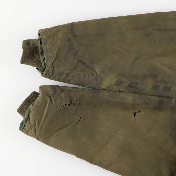 2000'S Barbour Bedale 3-Warrant Waxed Cotton Oiled Jacket, Made in England, Size C42 (Men's L equivalent) cotton Khaki type Vintage Second Hand